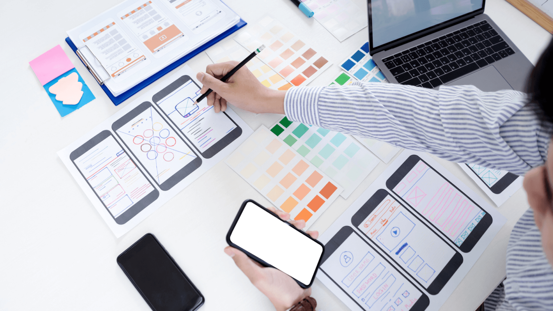 Creative digital agency services illustration